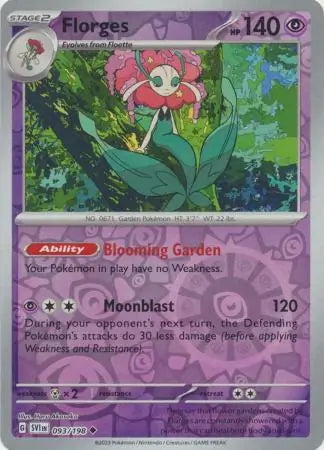 Scarlet & Violet Florges #93/198 reverse holo